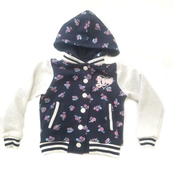 Reflex Kids | Floral Snap Front Hoodie Sweatshirt - Picture 1 of 6